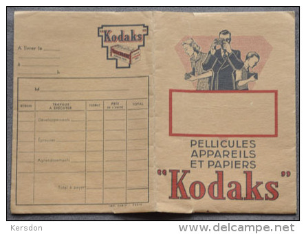 Kodaks - 1 Pochette RV De Developpement Pour Rangement Negatif Et Papier - RARE - Materiaal & Toebehoren