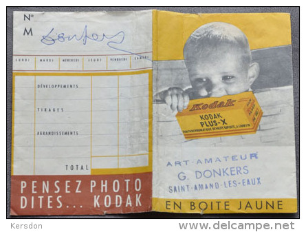 Kodak En Boite Jaune - 1 Pochette RV De Developpement Pour Rangement Negatif Et Papier - RARE - Materiaal & Toebehoren