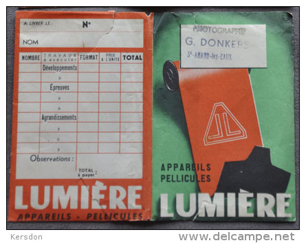 Lumière - 1 Pochette RV De Developpement Pour Rangement Negatif Et Papier - RARE - Materiaal & Toebehoren