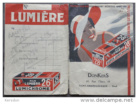 Lumière Lumichrome - 1 Pochette RV De Developpement Pour Rangement Negatif Et Papier - RARE - Matériel & Accessoires