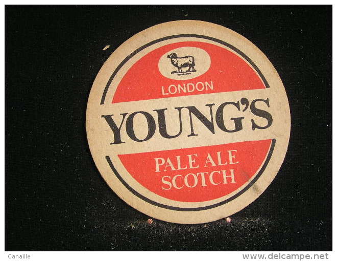 Sous Bock / Bierviltjes /Coasters: Brasserie / Brouwerij -  London  -  Young's, Pale Ale Scotch .- - Sous-bocks