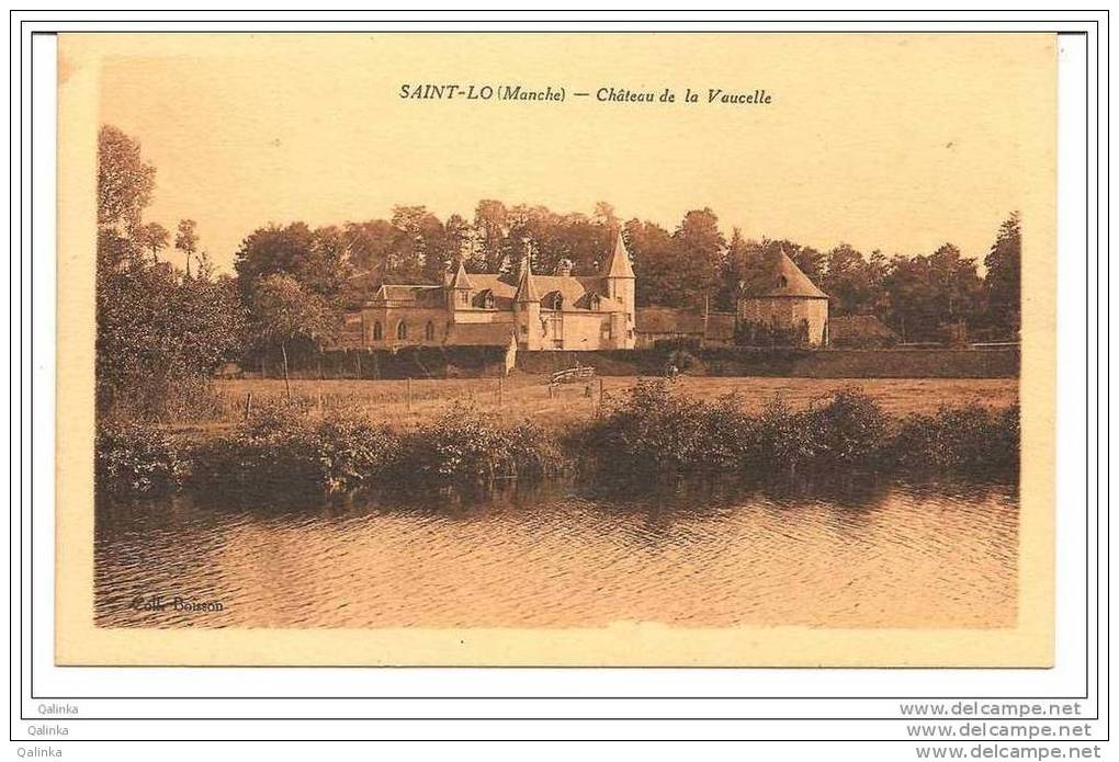 Saint-Lô (Manche) 50, Château De La Vaucelle, Scan Recto-verso, CPSM - Saint Lo