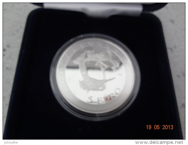 CYPRUS 2008 5 EURO SILVER COMMEMORATIVE COIN IN OFFICIAL BOX AND CERTIFICATE UNC - Cipro