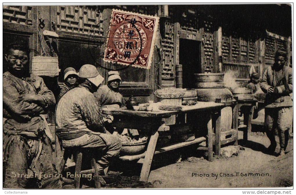 1PC Peking  Street Lunch Photo F.Gammon - China