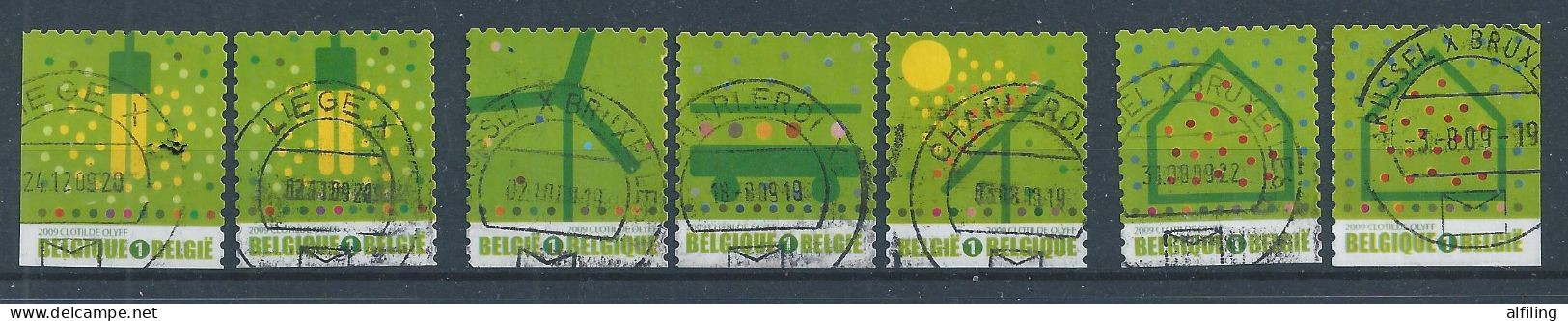 3911/15a   Obl Centrales   Cote 8.40 - Used Stamps