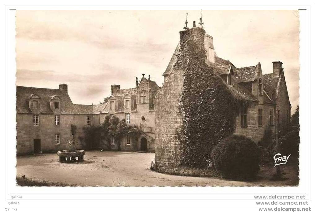 29 (Finistere) Cleder, Manoir De Tronjoly (XVIème-XVIIème Siècle), La Cour, Gaby Artaud N° 2, Années 50, écrite - Cléder