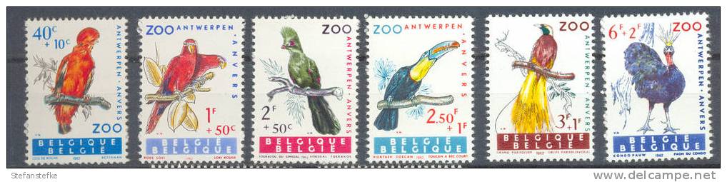 Belgie Belgique Ocb Nr :  1216 - 1221 ** MNH   (zie Scan) - Pappagalli & Tropicali