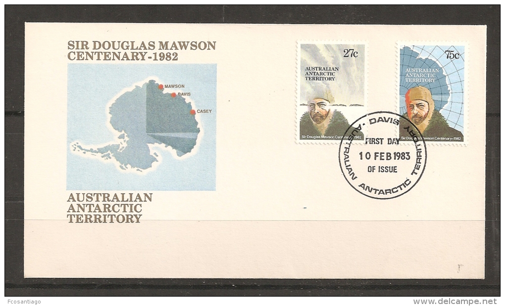 FILATELIA POLAR - TERRITORIOS ANTÁRTICOS AUSTRALIANOS 1982 - Yvert #SPD53/54 (First Day Cover) - Expediciones Antárticas