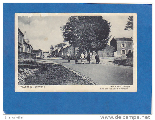 CPA - 54 -  VILLERS La MONTAGNE - Rue Emile Curicque  - éditeur Lambert - Autres & Non Classés