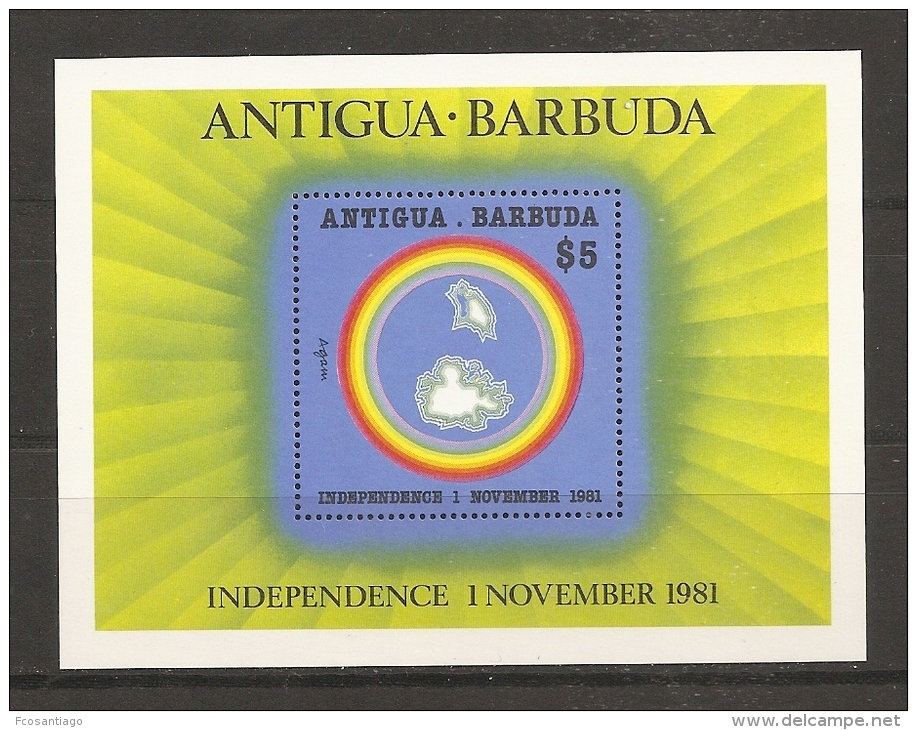 MAPAS - ANTIGUA 1981 - Yvert #H57 - MNH ** - Antigua Y Barbuda (1981-...)