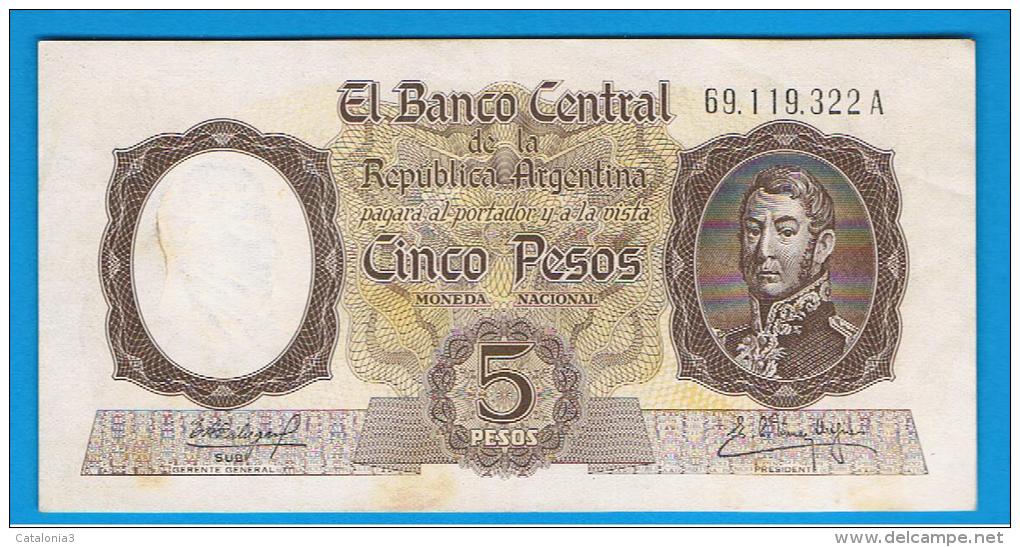 ARGENTINA  -  5 Pesos  Circulado - Argentina