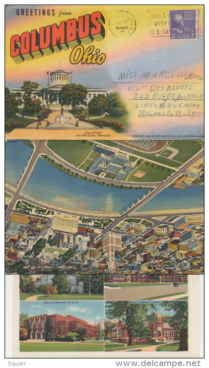 Greetings From Columbus, Souvenir Folder - Columbus