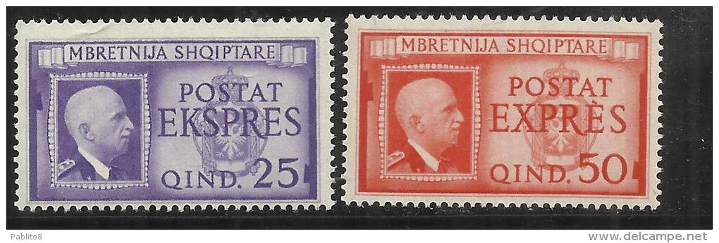 OCCUPAZIONE ITALIANA ITALY ITALIA ALBANIA 1940 ESPRESSI VITTORIO EMANUELE III SERIE COMPLETA MNH - Albania