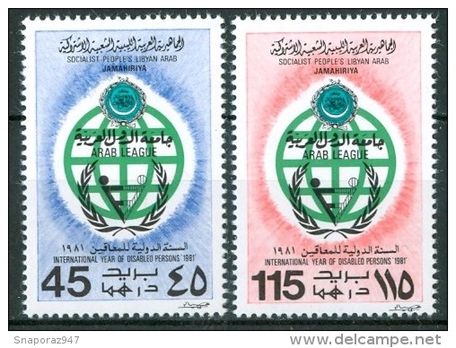 1981 Libia Year International Disabled Set MNH** - Handicap