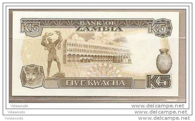 Zambia - Banconota Non Circolata Da 5 Kwacha - Zambia