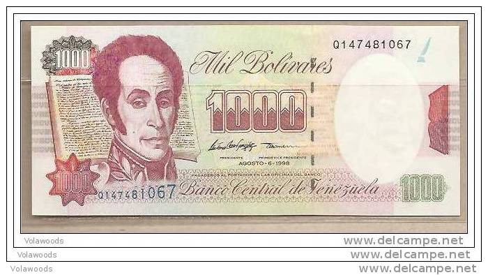 Venezuela - Banconota Non Circolata Da 1000 Bolivares - 1998 - - Venezuela