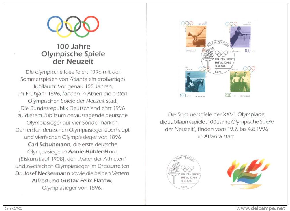 Germany - Spezialbeleg / Special Document (b405)- - Estate 1996: Atlanta