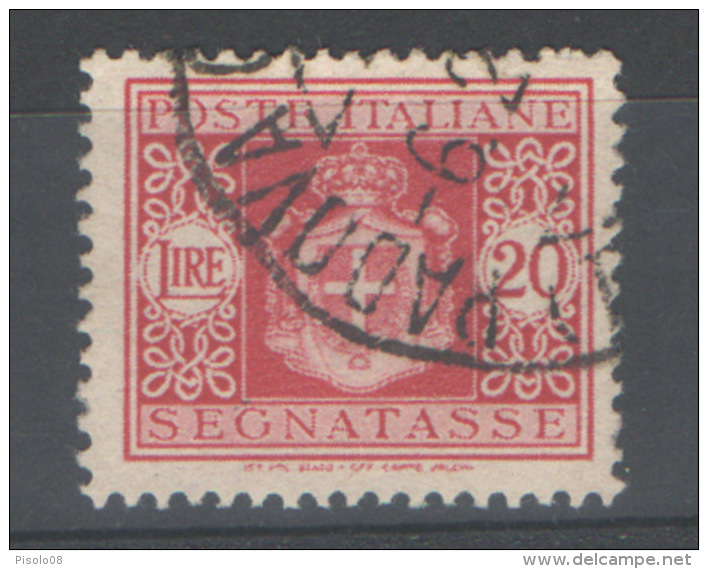 LUOGOTENENZA 1945 SEGNATASSE 20 LIRE USATO - Postage Due