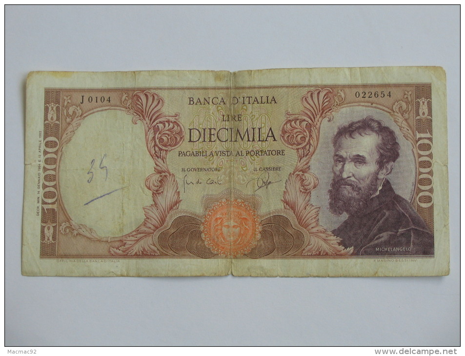 10000 LIRE - Diecimila - ITALIE  - Banca D´Italia 1962. - 10000 Lire