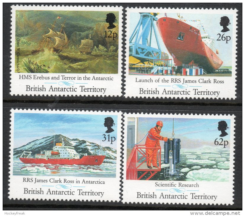 British Antarctic Territory 1991 - Maiden Voyage Of James Clark Ross SG200-203 MNH Cat £7.25 SG2015 - Autres & Non Classés