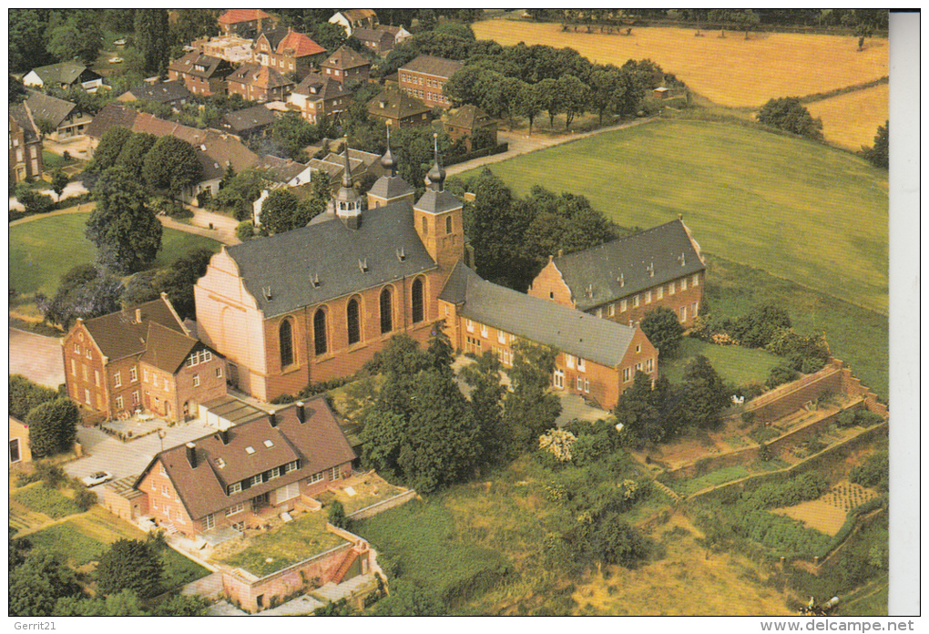 4132 KAMP - LINTFORT, Luftaufnahme Kloster Kamp - Moers