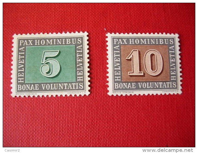 TIMBRE  SUISSE YVERT N°405*.406* - Unused Stamps