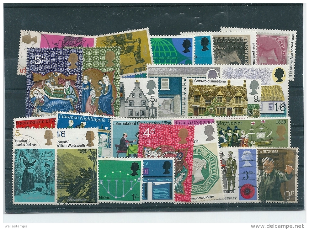 GB Great Britain Mixed Stamps, Mixed Condition (mostly MH, Some Used) - See Scan - Vrac (max 999 Timbres)