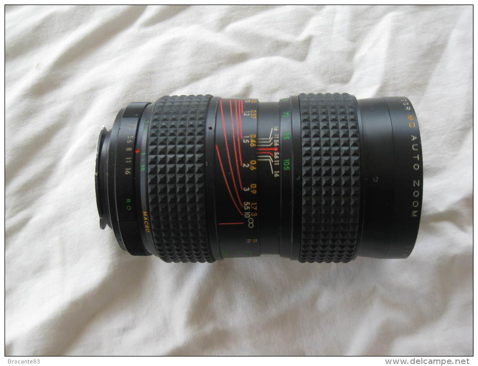 OBJECTIF 105mm MACCOR  MC AUTO ZOOM 1:3.5  F=35 - Fototoestellen