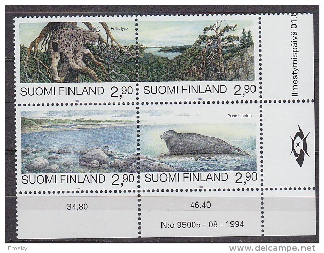 L6179 - FINLANDE FINLAND Yv N°1258/61 ** ANIMAUX ANIMALS - Nuovi