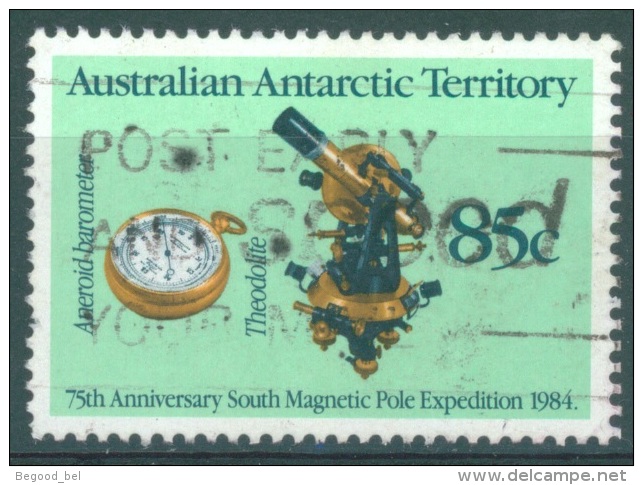 AUSTRILIAN ANTARCTIC TERRITORY - 1984 - USED/OBLIT. - THEODOLITE BAROMETER-  Yv 84  - Lot 7965 - Andere & Zonder Classificatie