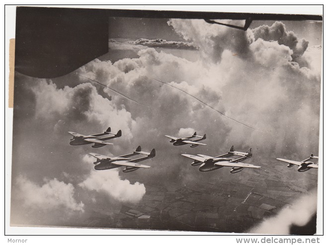 VERITABLE TIRAGE PHOTOGRAPHIE  AVION   VAMPIRE - Aviación