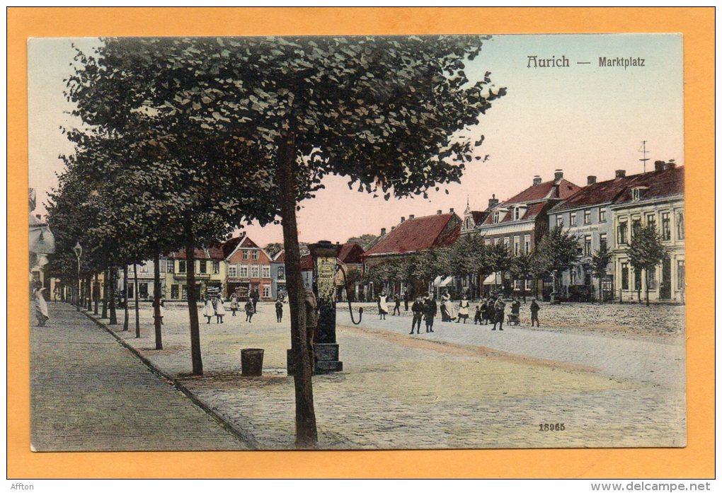 Aurich Marktplatz 1905 Postcard - Aurich