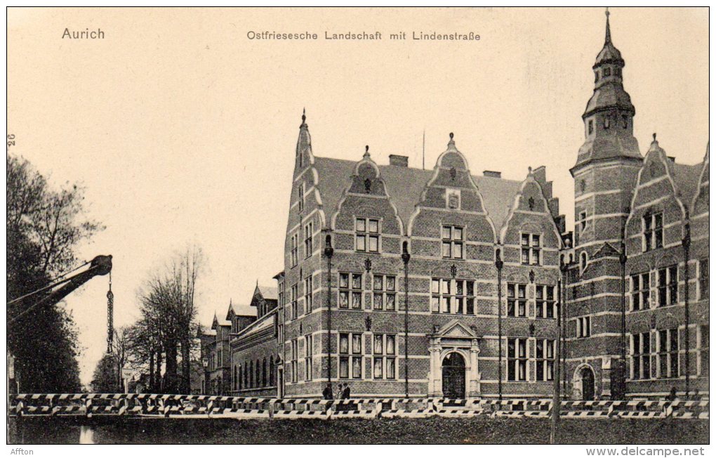 Aurich Lindenstrasse 1905 Postcard - Aurich