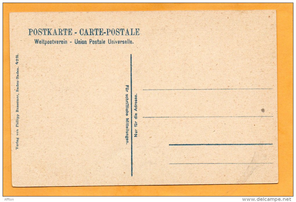 Badenweiler 1900 Postcard - Badenweiler