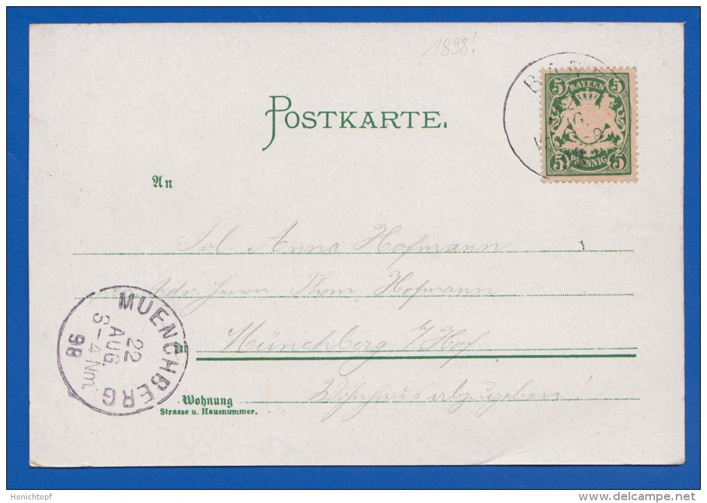 Deutschland; Banz Bei Staffelstein; Schloss; Litho 1898 - Staffelstein