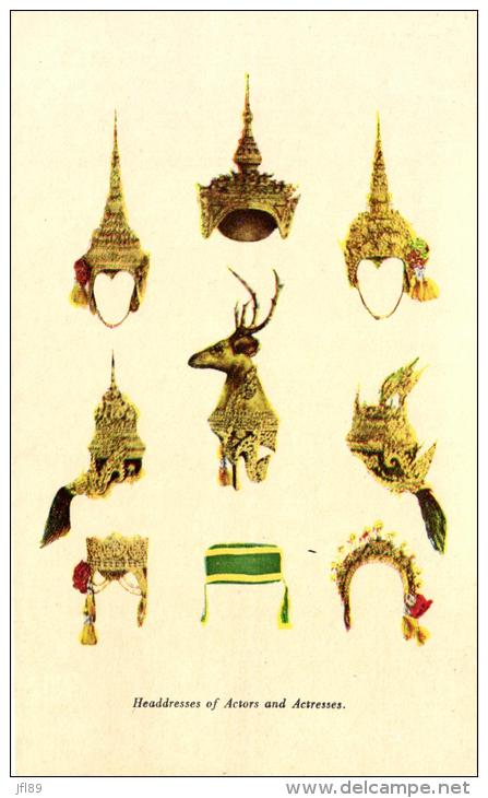 Asie - Thaïllande - Headdresses Of Actors... - 46354 - Thailand