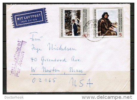 EAST GERMANY   Scott # 1160 And 1164 On Airmail Cover To "West Newton,Mass, USA" - Brieven En Documenten