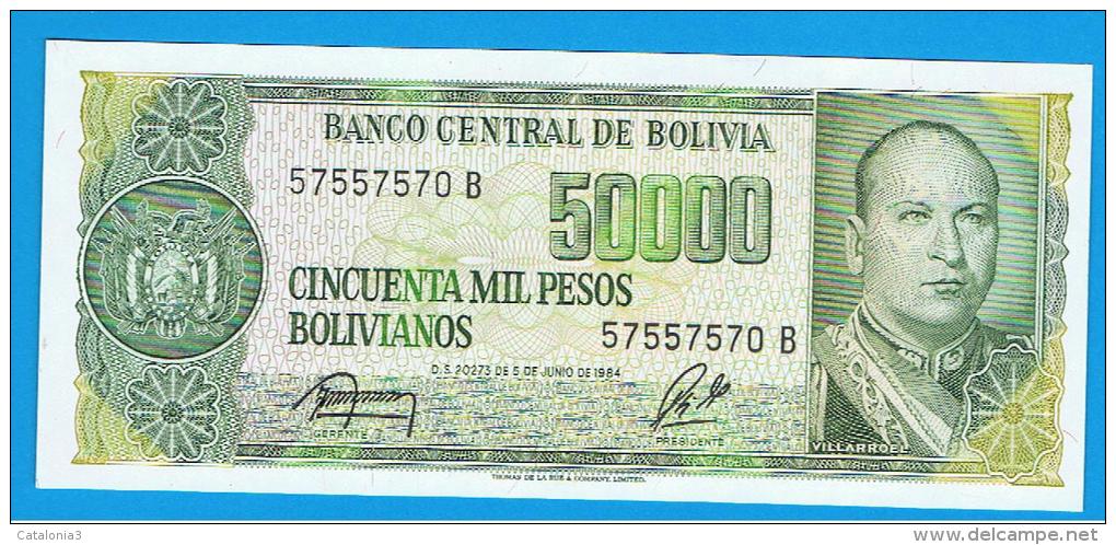 BOLIVIA - 50.000 Pesos Bolivianos 1984 SC  P-170 - Bolivien