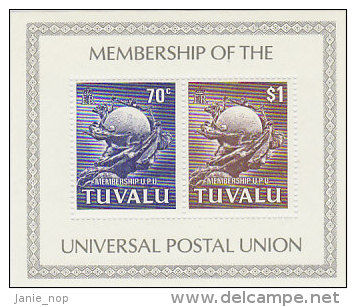 Tuvalu 1981 Admission To UPU Souvenir Sheet  MNH - Tuvalu