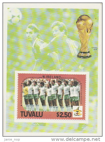 Tuvalu 1986 World Cup Souvenir Sheet  N.Ireland  MNH - Tuvalu