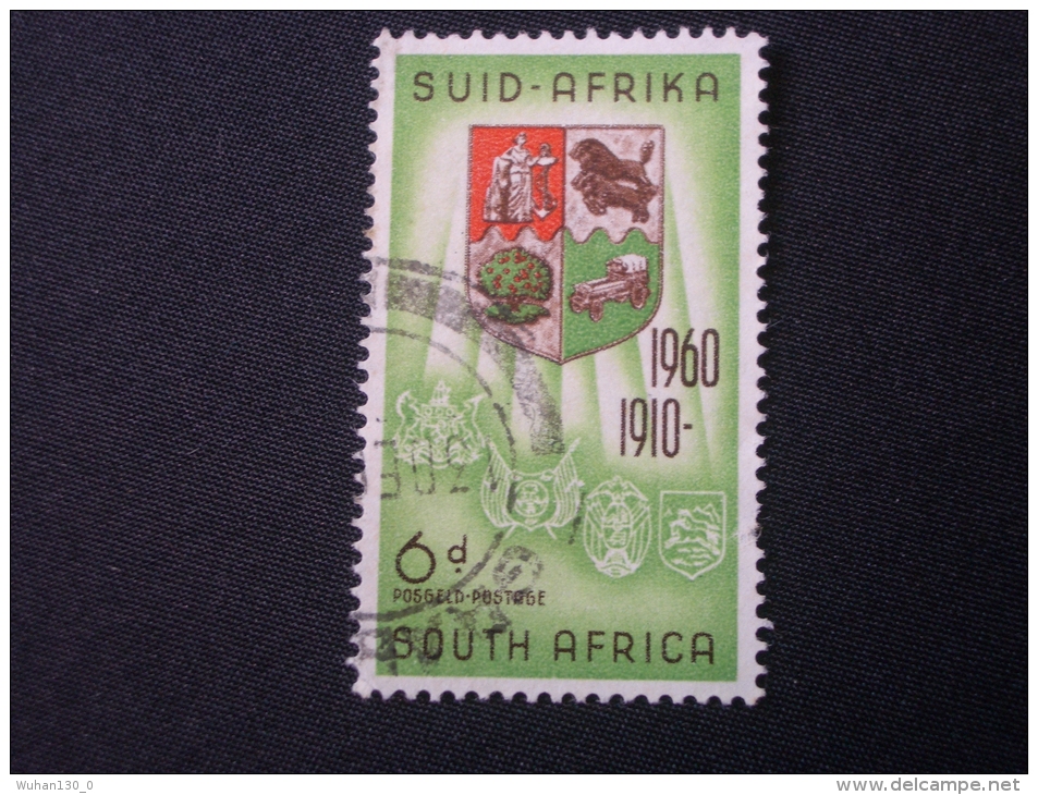 AFRIQUE  Du  SUD  ( O )  De  1960    "  Cinquantenaire De L'UNION Sud - Africaine   "   N°  231      1 Val . - Oblitérés