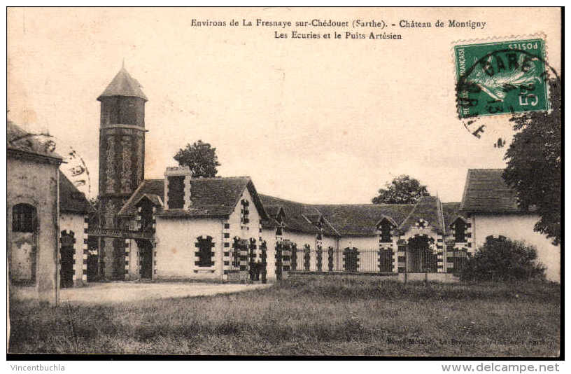 Environs De La Fresnay Sur-Chedouet - Chateau De Montigny Les écuries Et Le Puit Artésien - La Fresnaye Sur Chédouet