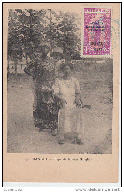 BANGUI - Type De Femmes Sanghos  ( Oblitération ) - Central African Republic