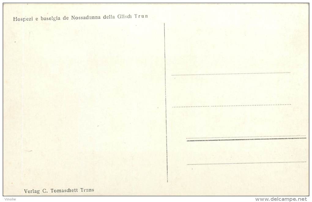 Réf : BO-13-361 : Hospezi E Baselgia De Nossadunna Della Glisch Trun - Trun