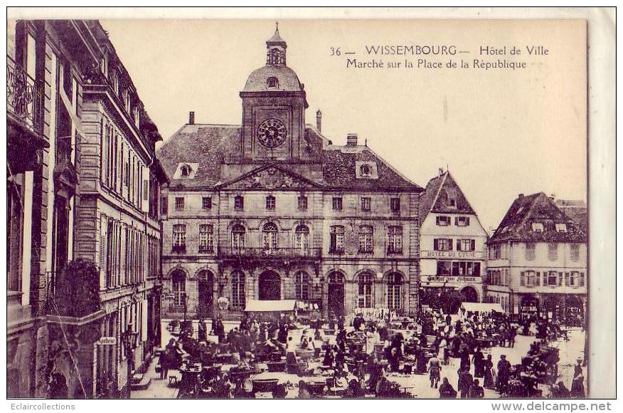 Wissembourg     67   Marché Place De L'Hotel De Ville - Wissembourg