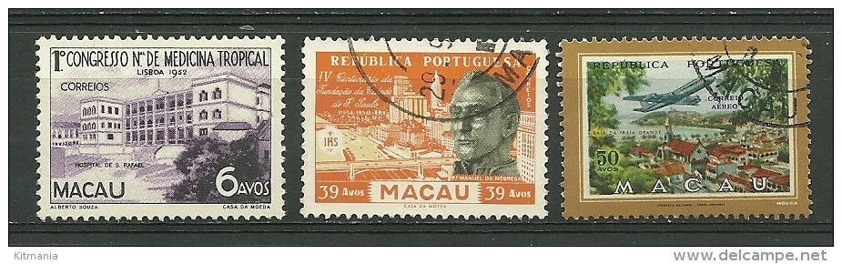 Macau #367,385 And Airmail #16 Mint/used - L2974 - Usados