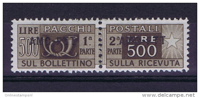 Italie Trieste Zone A AMG-FTT  Pachi Postali Nr 25 MH/* , - Nuovi