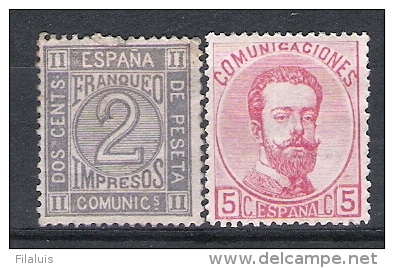 01797 Espa&ntilde;a  Edifil 116 / 118 * Cat. Eur. 68,- - Unused Stamps