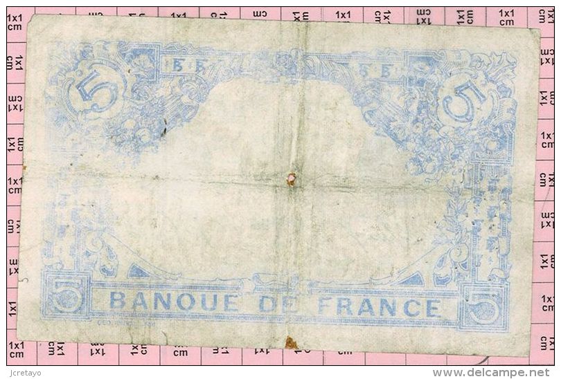 5 Francs Bleu, Ref Fayette 2-22 TB+ - 5 F 1912-1917 ''Bleu''