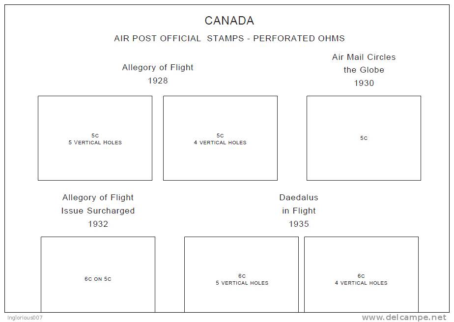 CANADA STAMP ALBUM PAGES 1851-2011 (430 pages)